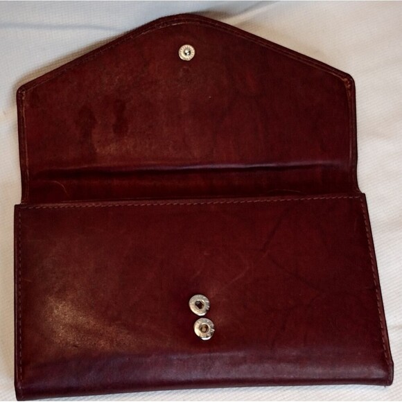 Marshal Burgundy Wallet & Checkbook - Picture 3 of 8